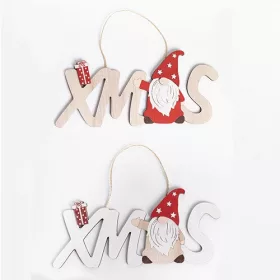 Karácsonyi kopogtató fa  XMAS felirattal 25x12 cm