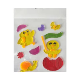 Ablakzselé 20x25 cm csibék