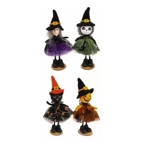 Dekor textil 20 cm halloween álló figura - 4 féle