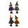 Dekor textil 20 cm halloween álló figura - 4 féle