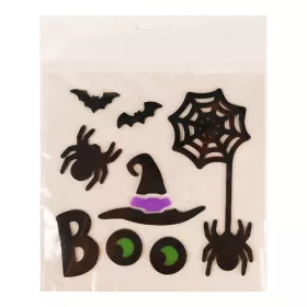 Ablakzselé 20x25 cm BOO pókok és pókháló