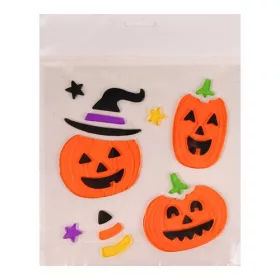 Ablakzselé 20x25 cm Halloween tökök