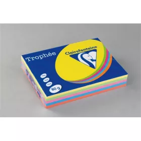   Másolópapír színes Clairefontaine Trophée A/4 80g intenzív vegyes 5x100 ív/csomag (1704)