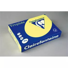   Másolópapír színes Clairefontaine Trophée A/4 80g neonsárga 500 ív/csomag (2977)