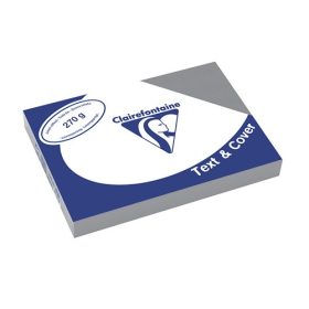   Karton textilhatású Clairefontaine Text and Cover A/4 270g szürke 100 ív/csomag