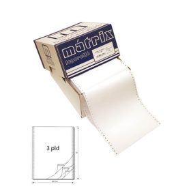   Leporelló MATRIX 240x12 coll 3 példányos 6 collonként perforált 600 garn./doboz