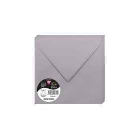   Boríték Clairefontaine Pollen 16,5x16,5 cm enyvezett koalaszürke