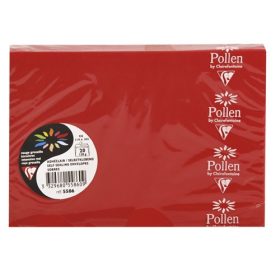   Boríték Clairefontaine Pollen LC/6 szilikonos intenzív piros