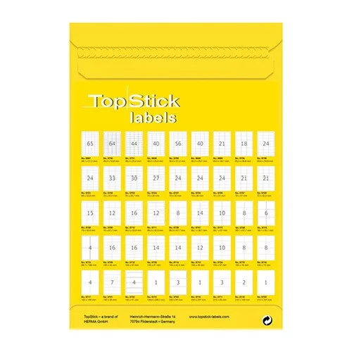 Etikett címke Topstick 99.1x93.1 mm szegéllyel 100 ív 600 db/doboz