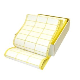   Etikett címke leporellós 60x36,2 mm 4000 db/doboz egypályás