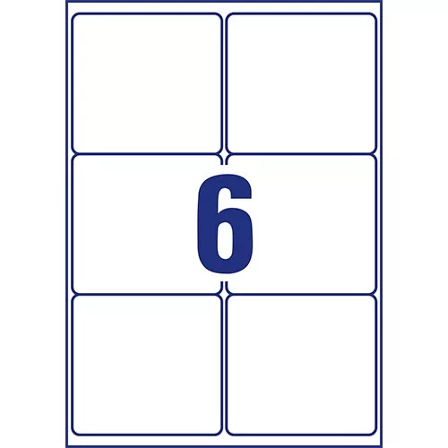 Etikett címke Avery 99,1x93,1 mm nagyfedőképességű fehér