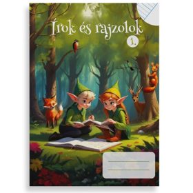   Füzet pd kisalakú Írok és rajzolok I. vonalas-sima 32 lapos