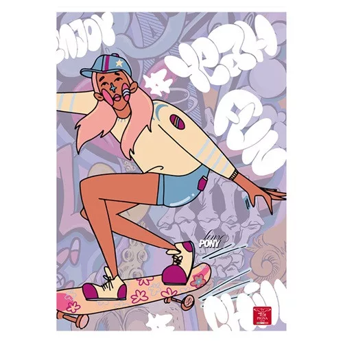 Füzet Pigna Leny Pony A/4 tűzött 38 lapos kockás