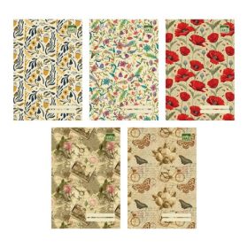 Füzet Grass A/5 kockás 5féle minta vegyesen