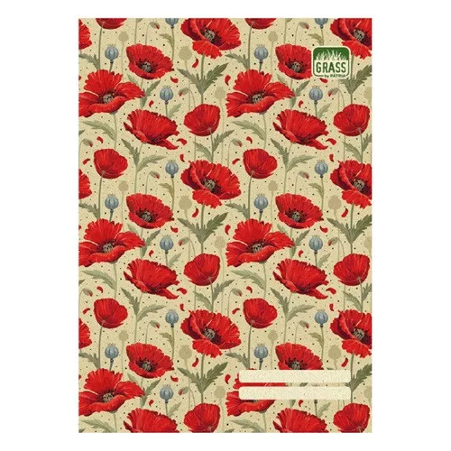 Füzet Grass A/4 kockás 5féle minta vegyesen