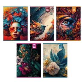 Füzet pd A/4 60 lapos vonalas Brightart