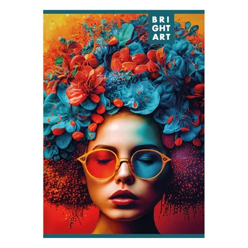 Füzet pd A/4 60 lapos kockás Brightart