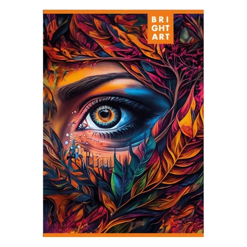 Füzet pd A/4 60 lapos kockás Brightart