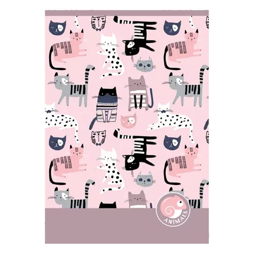 Füzet pd kisalakú 32 lapos kockás Animals