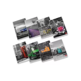   Füzet Pigna A Touch of color A/4 tűzött 42 lapos kockás margós