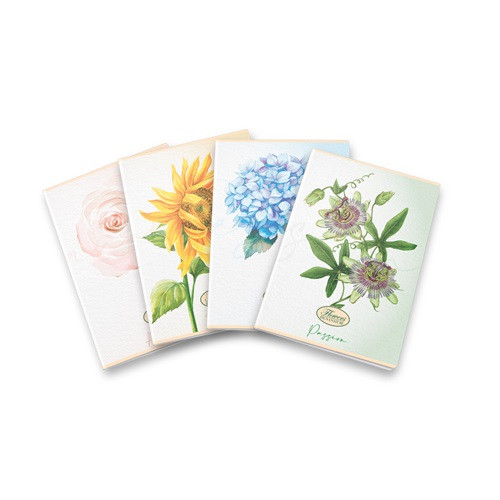 Füzet Pigna Flower special A/4 tűzött 42 lapos vonalas margós