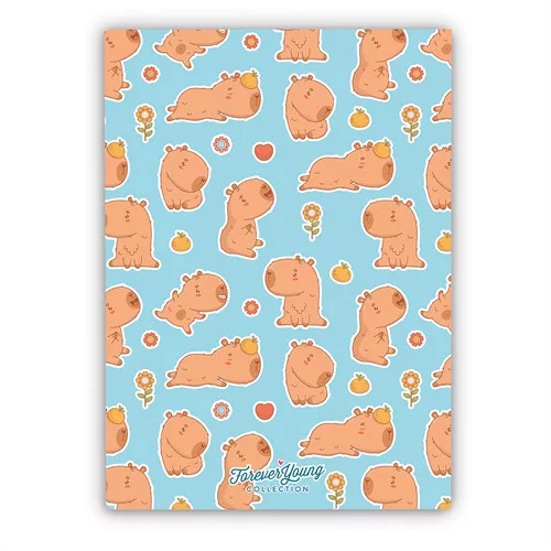 Füzet Forever Young A/4 vonalas tűzött Capybara