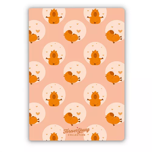 Füzet Forever Young A/4 vonalas tűzött Capybara