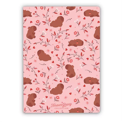 Füzet Forever Young A/4 vonalas tűzött Capybara