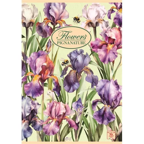 Füzet Pigna Nature Flowers A/4 tűzött 42 lapos vonalas