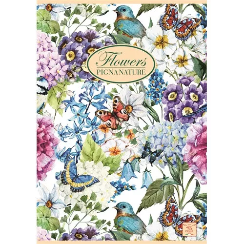 Füzet Pigna Nature Flowers A/4 tűzött 42 lapos vonalas