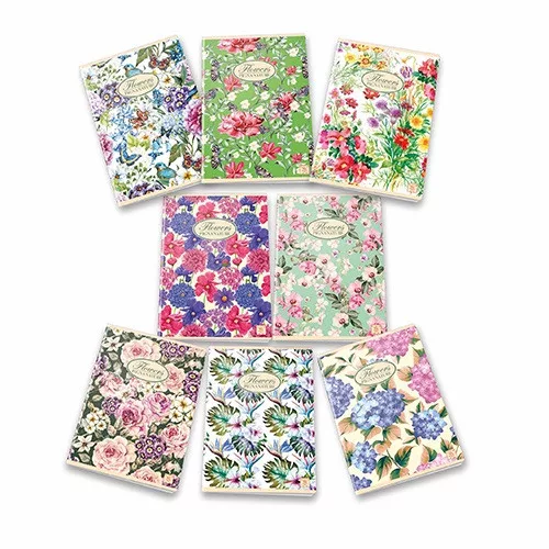 Füzet Pigna Nature Flowers A/4 tűzött 42 lapos kockás