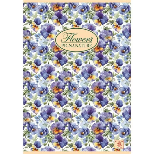 Füzet Pigna Nature Flowers A/4 tűzött 42 lapos kockás