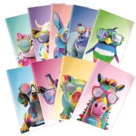   Füzet Mitama Maxi Állatos A/4 42 lapos margós vonalas vegyes