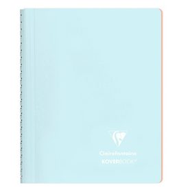   Spirálfüzet Clairefontaine Koverbook Blush A/5 80 lapos PP borítású vonalas jégkék