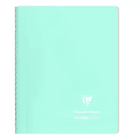   Spirálfüzet Clairefontaine Koverbook Blush A/5 80 lapos PP borítású vonalas menta