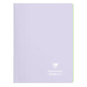   Spirálfüzet Clairefontaine Koverbook Blush A/4 80 lapos PP borítású vonalas lila