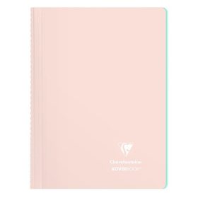  Spirálfüzet Clairefontaine Koverbook Blush A/4 80 lapos PP borítású vonalas púderrózsaszín