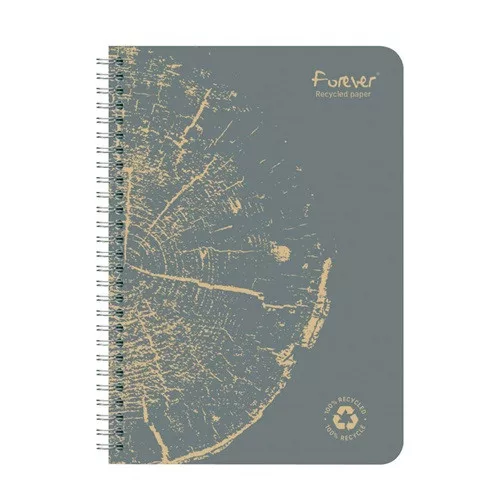 Spirálfüzet Clairefontaine Forever Premium A/5 60 lapos, vonalas