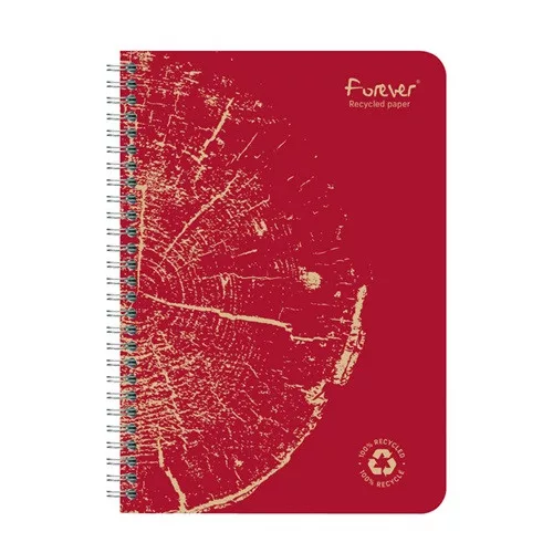 Spirálfüzet Clairefontaine Forever Premium A/5 60 lapos, vonalas