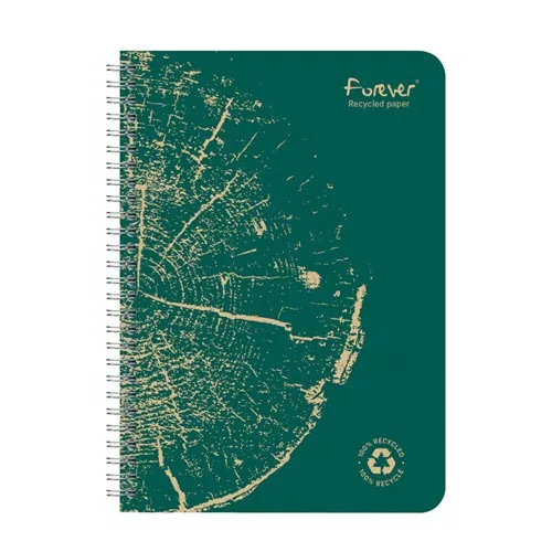 Spirálfüzet Clairefontaine Forever Premium A/5 60 lapos, vonalas