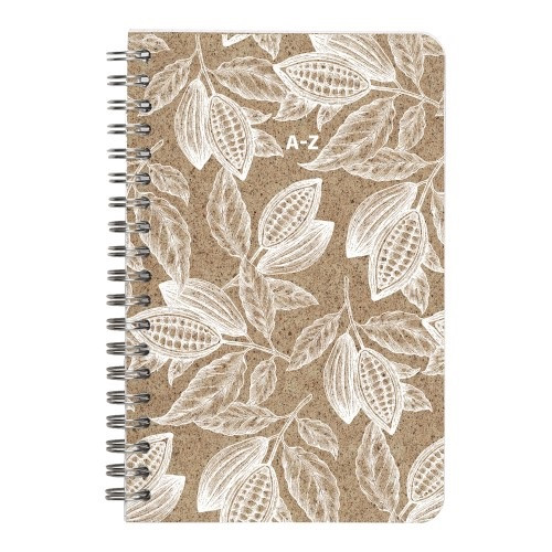 Mutató Clairefontaine Jeans & Cocoa 11x17 cm 50 lapos, vonalas, spirálos, Cocoa motívum, vegyes