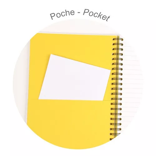 Spirálfüzet Clairefontaine Inkebana A/5, 60 lapos, vonalas, vegyes