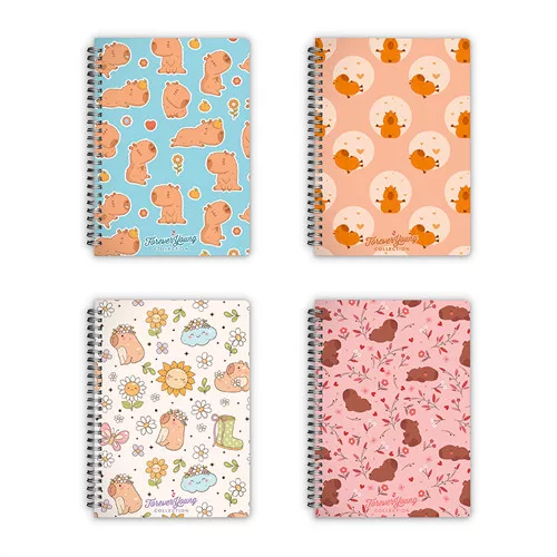 Spirálfüzet Forever Young A/5 vonalas Capybara