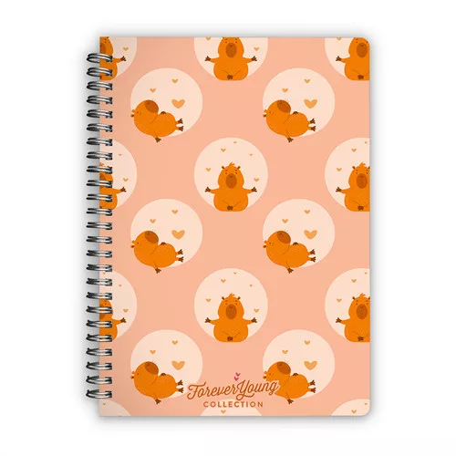 Spirálfüzet Forever Young A/5 vonalas Capybara