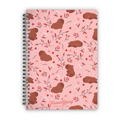 Spirálfüzet Forever Young A/5 vonalas Capybara
