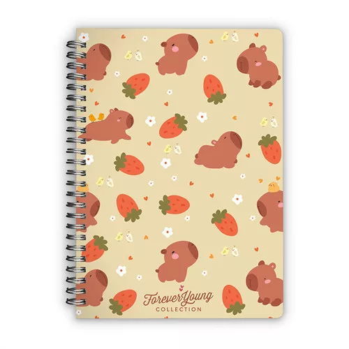 Spirálfüzet Forever Young A/5 kockás Capybara