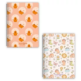 Spirálfüzet Forever Young A/4 vonalas Capybara