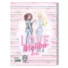 Spirálfüzet Online Barbie Malibu, Pink A/4 80 lapos kockás vegyes