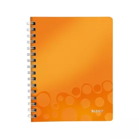 Spirálfüzet Leitz A/5 Wow kockás narancs