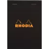 Jegyzettömb Clairefontaine Rhodia Black A/4 80 lapos kockás
